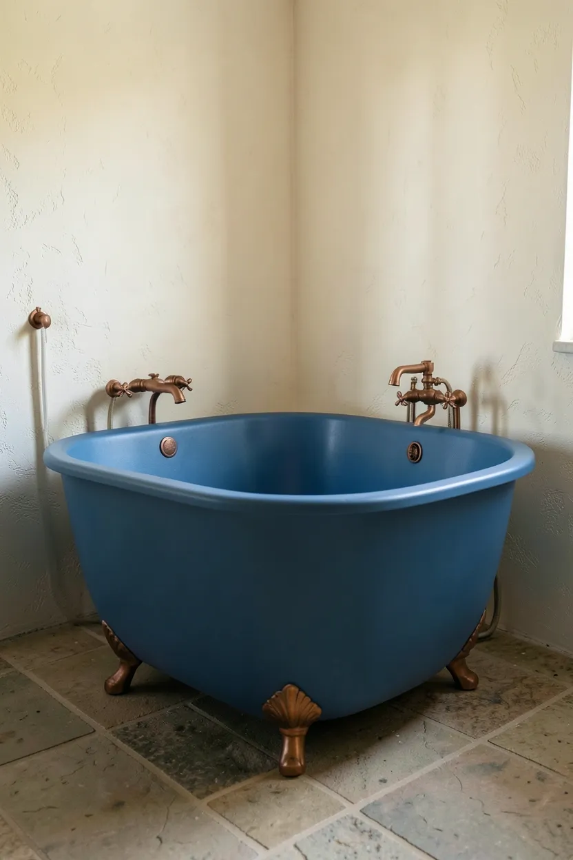Ocean Blue Freestanding Tub