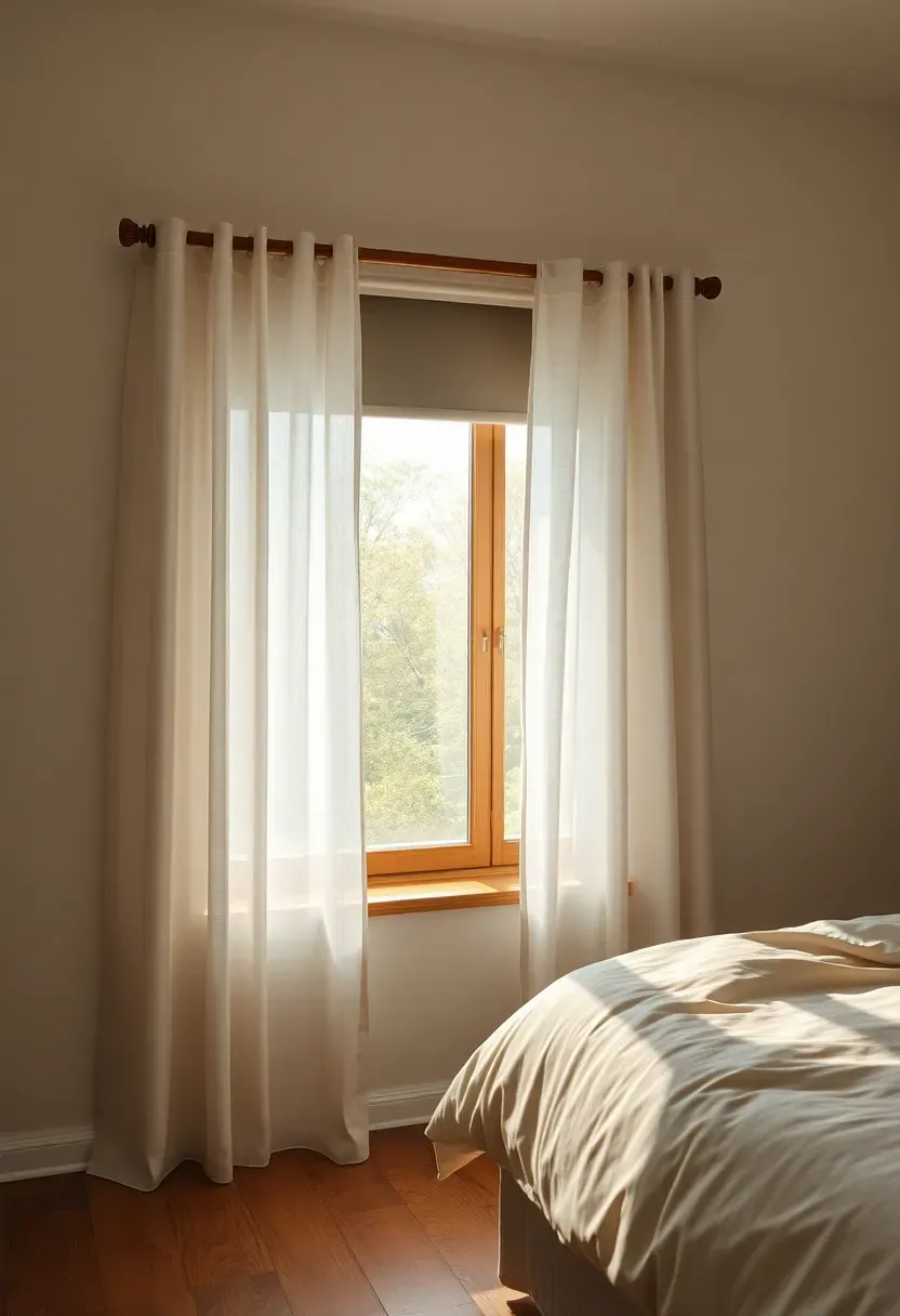 Layered sheers with blackout roll