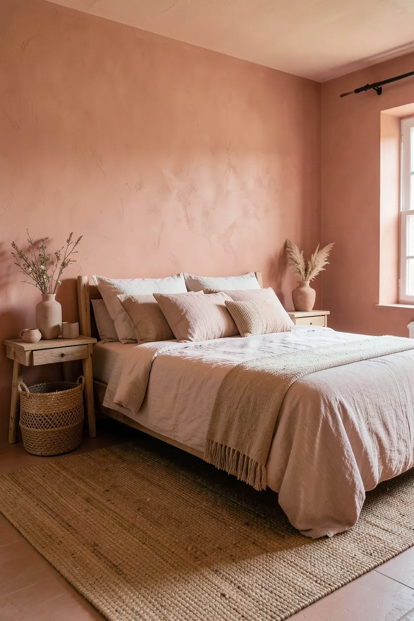 Terra Cotta Pink with Natural Textures