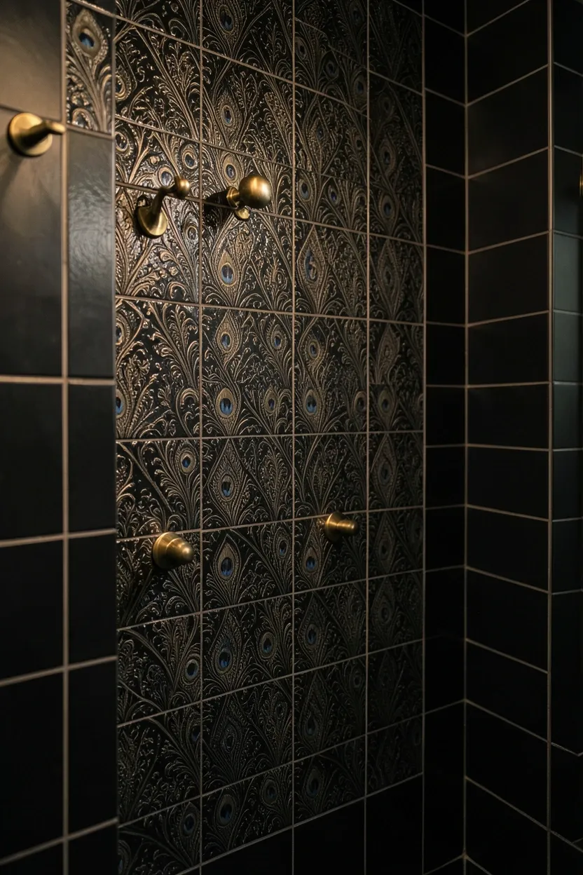 Black Peacock Tiles
