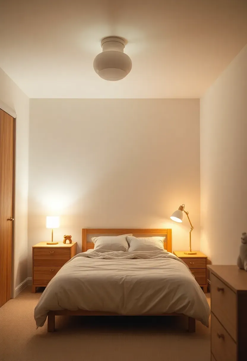 Clean twin bed with quality white mattress