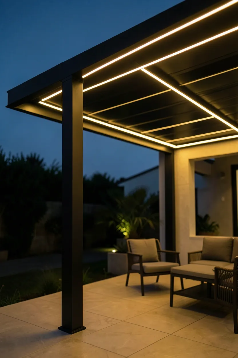 LED-Integrated Pergola