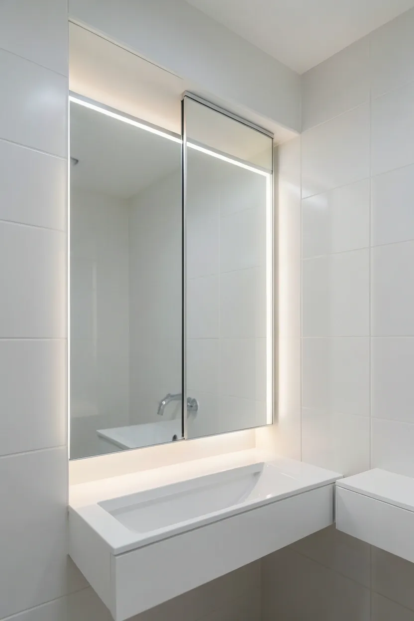 Recessed Medicine Cabinet with Mirrors