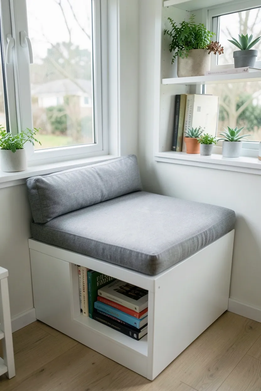Built-In Window Seat with Storage