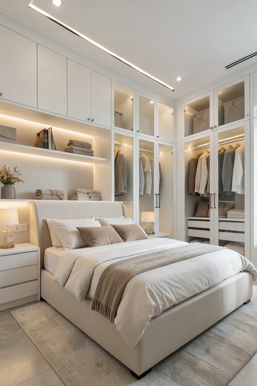 Tall terracotta floor vases filled with dried pampas grass and eucalyptus in an earthy living room corner