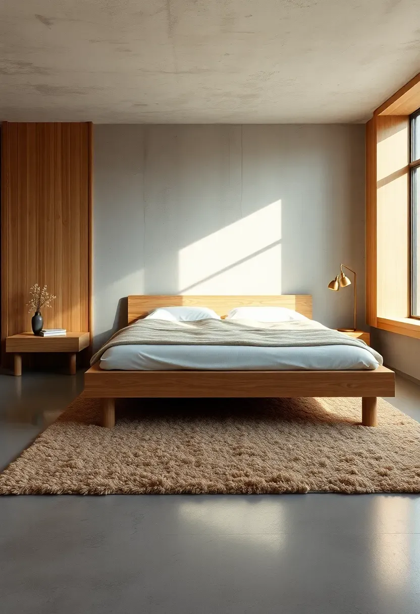 Polished Concrete Floor with Wood Accents