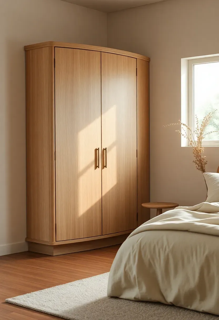 Rounded corner storage to keep circulation calm