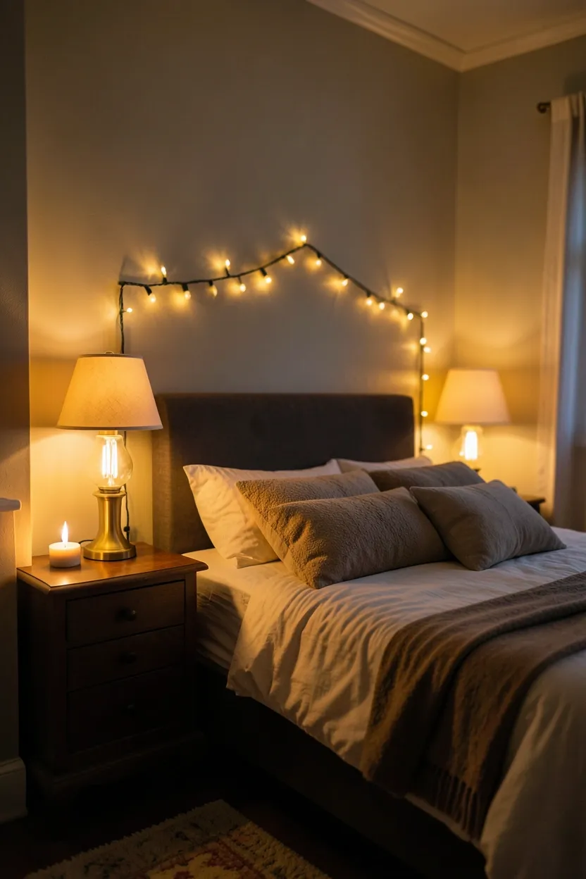 Soft Ambient Lighting with Warm-Toned Bulbs