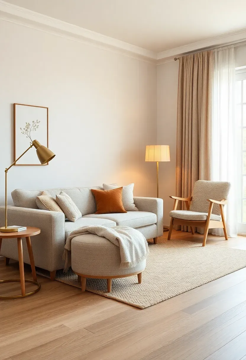 Daylight corner with a boucle chair and sofa