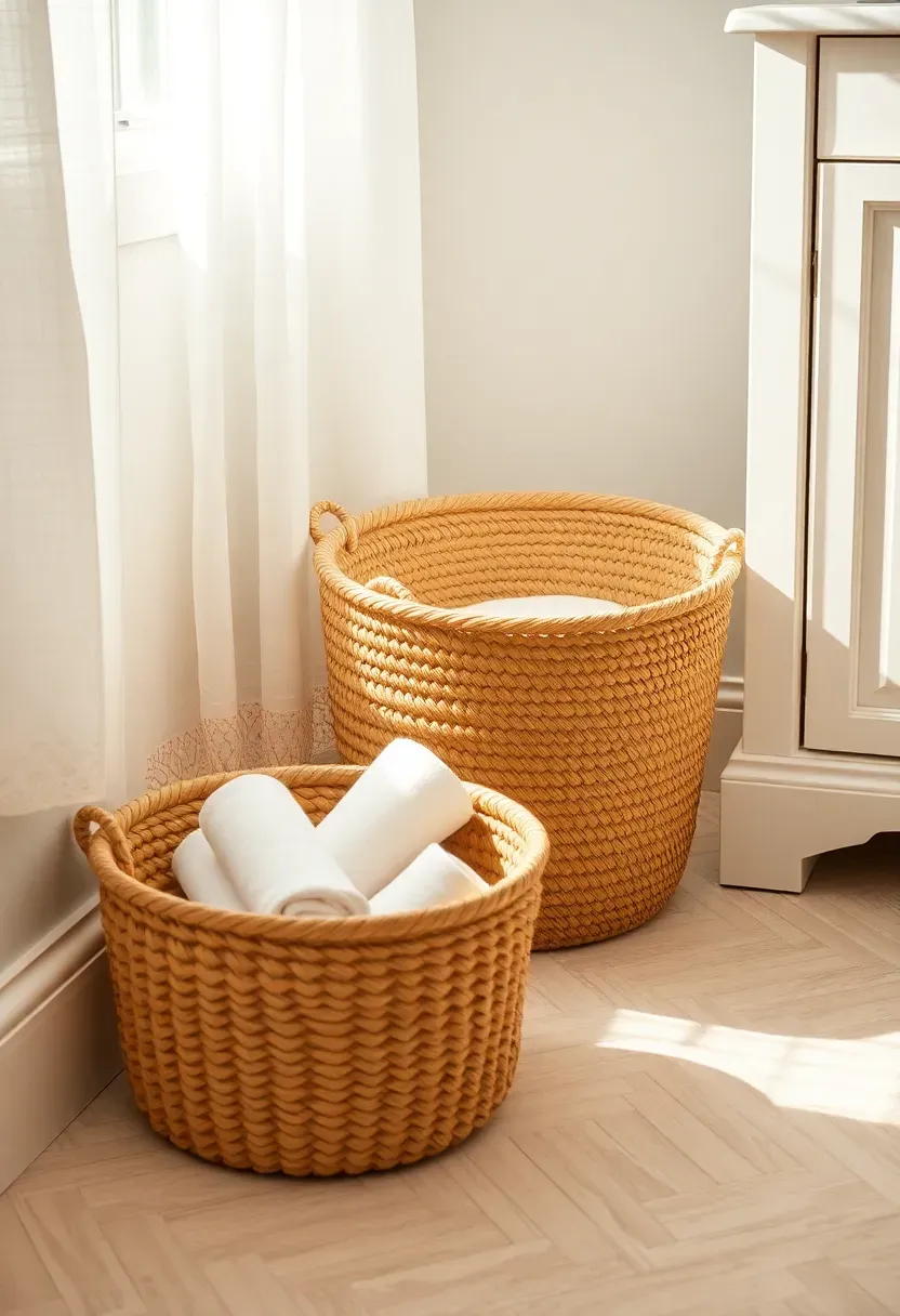 Kitchenette built inside a converted basement closet with bifold doors open, revealing a sink, microwave, mini fridge, and shelving inside