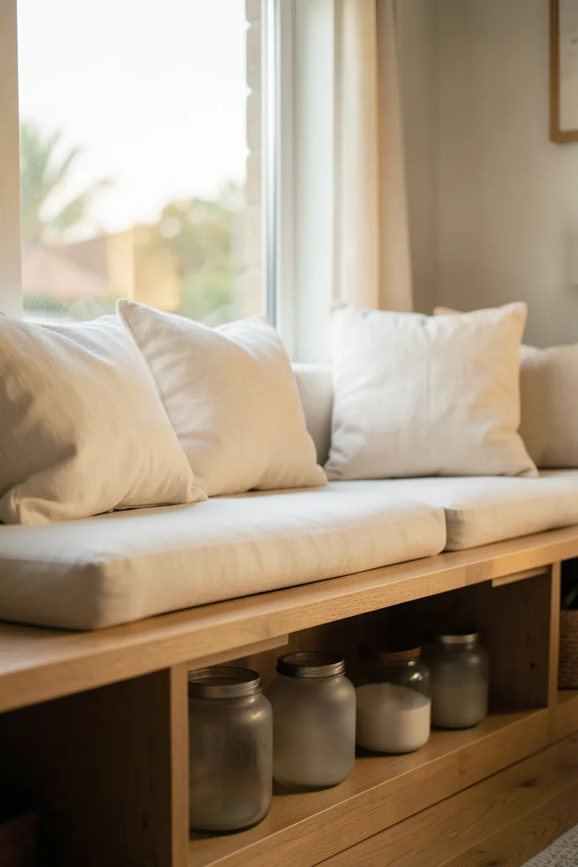 Built-In Window Seating with Storage