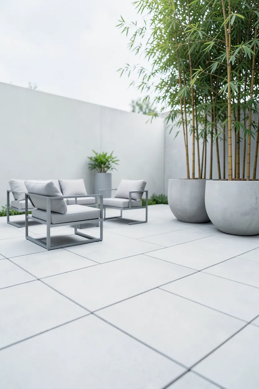 Large Format Paver Slab Patio