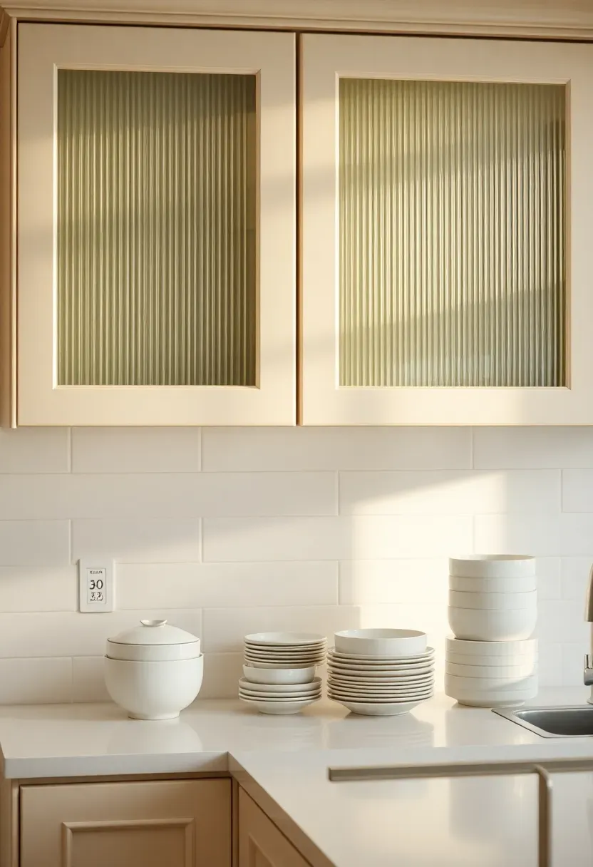 Reeded glass uppers for light diffusion
