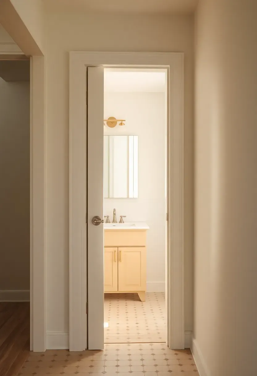 Pocket door for space-saving entry