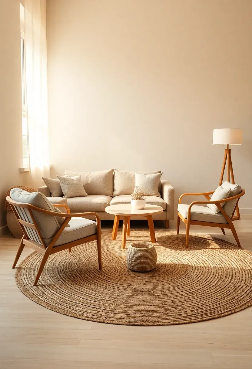 Rug-Led Conversation Island