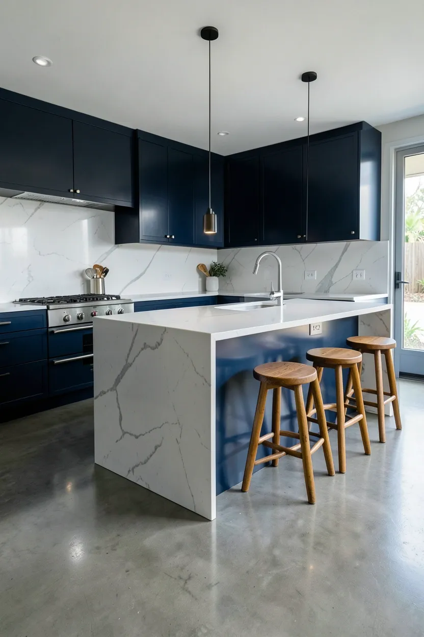High-Gloss Lacquer Modern Kitchen