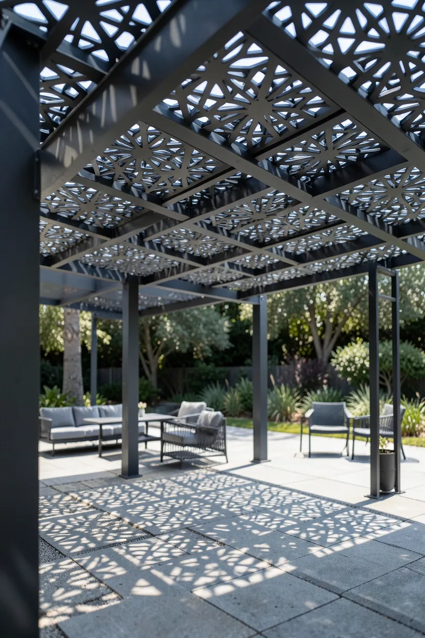 Geometric Pattern Pergola