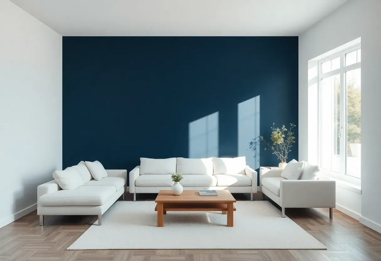 Minimalist Navy Blue Living Room Ideas