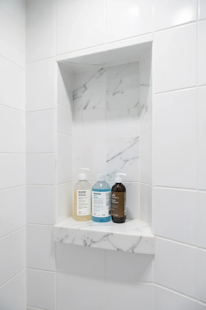 Built-in Niche in Shower
