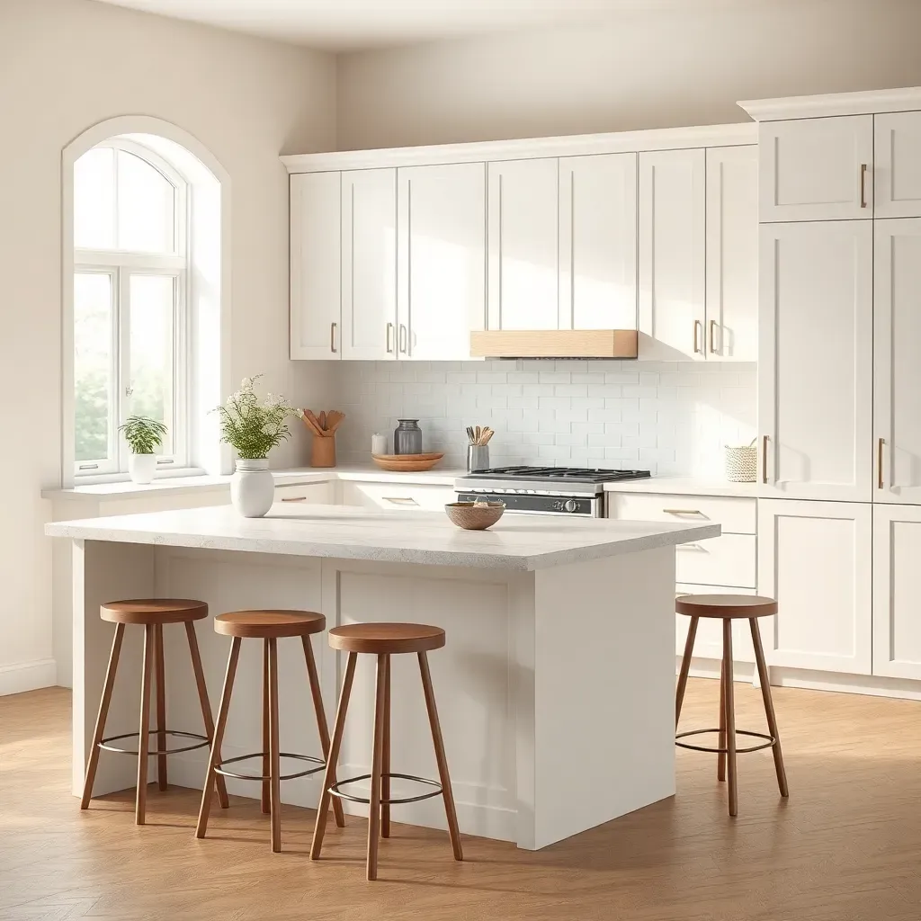 Island contrast with gentle profile