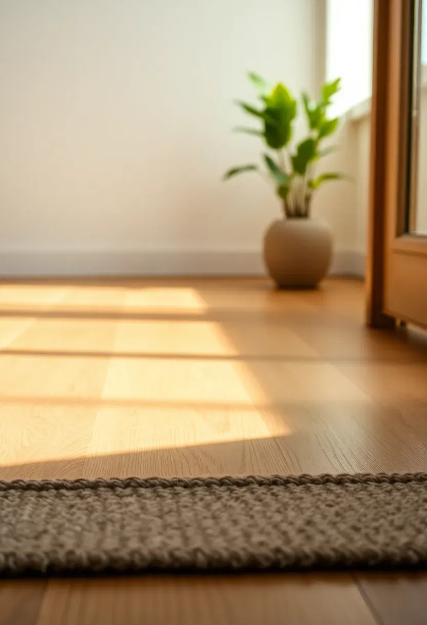 Parquet border with matte oil finish