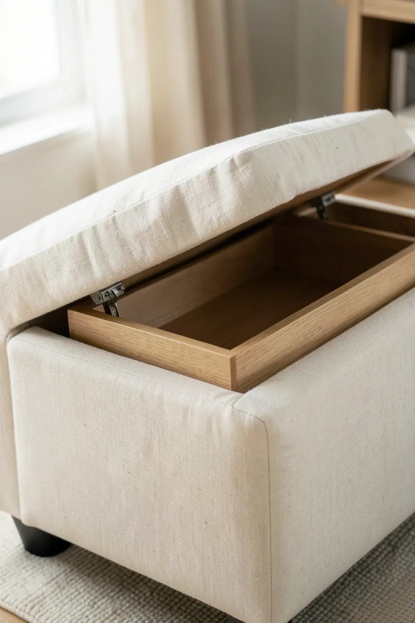 Ottoman with Hidden Storage