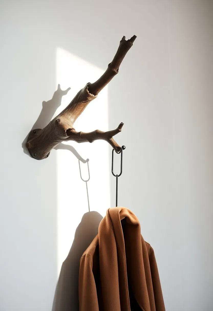 Branch Coat Rack as Art Piece