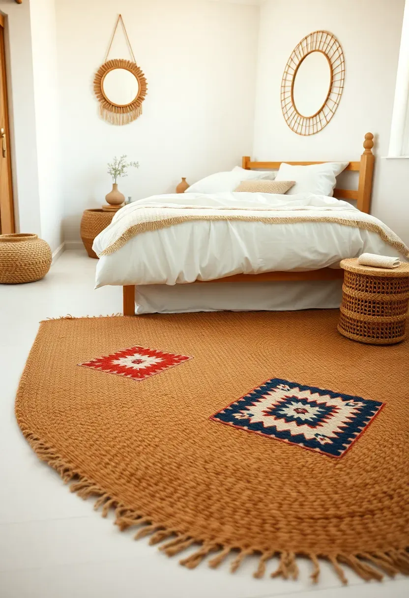 Layered rug foundation for texture and warmth