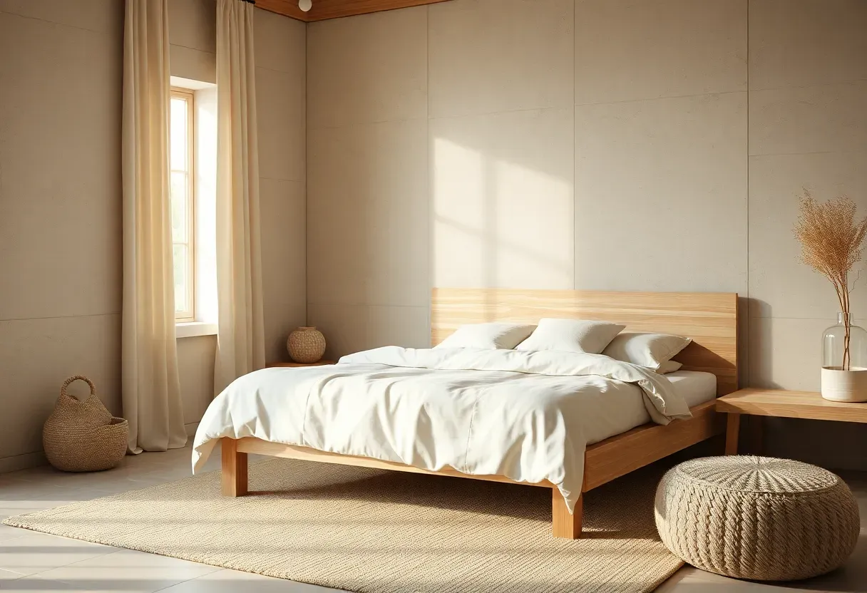 17 Ideas for a Minimalist Bedroom with Natural Textures for Comfort and Visual Balance
