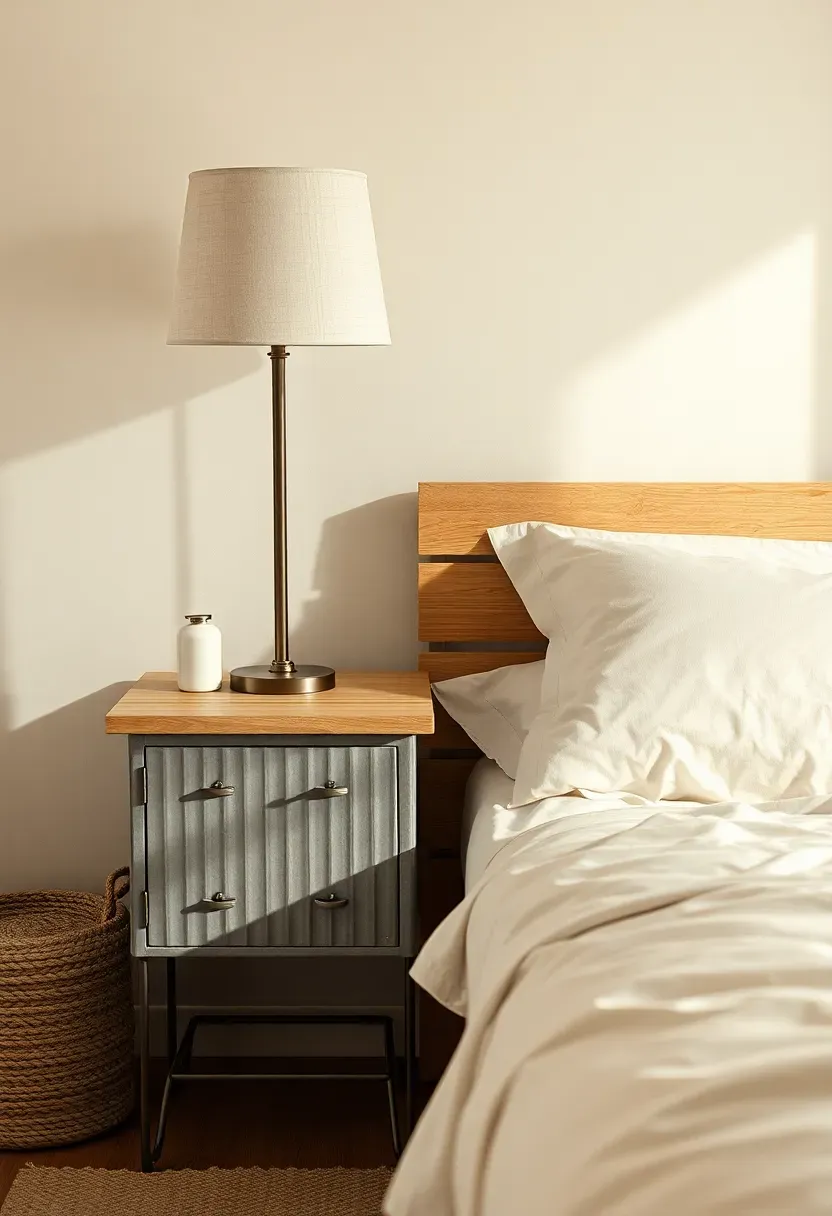 Galvanized metal accents for a work-worn edge