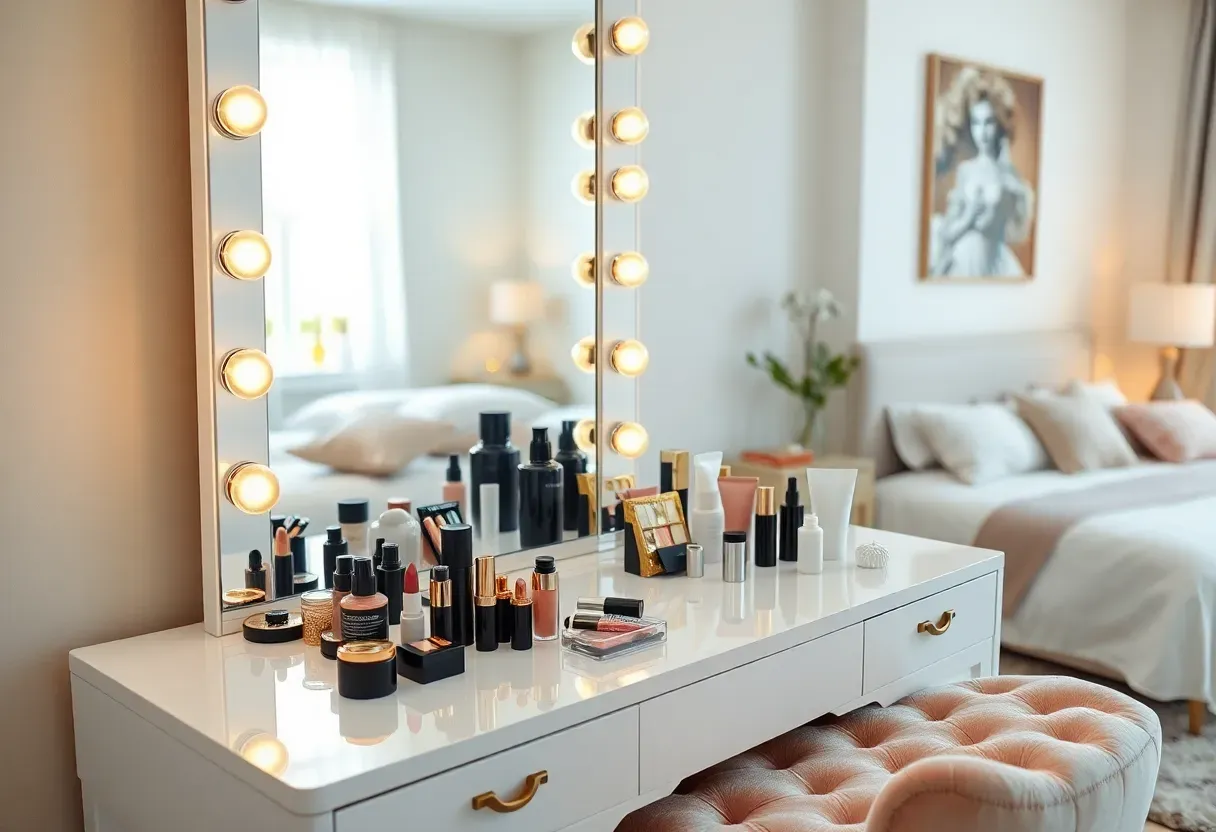 25 Makeup Vanity Ideas for Small Spaces & Renters