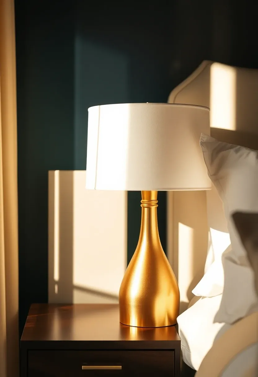 Layered lighting with warm bulbs