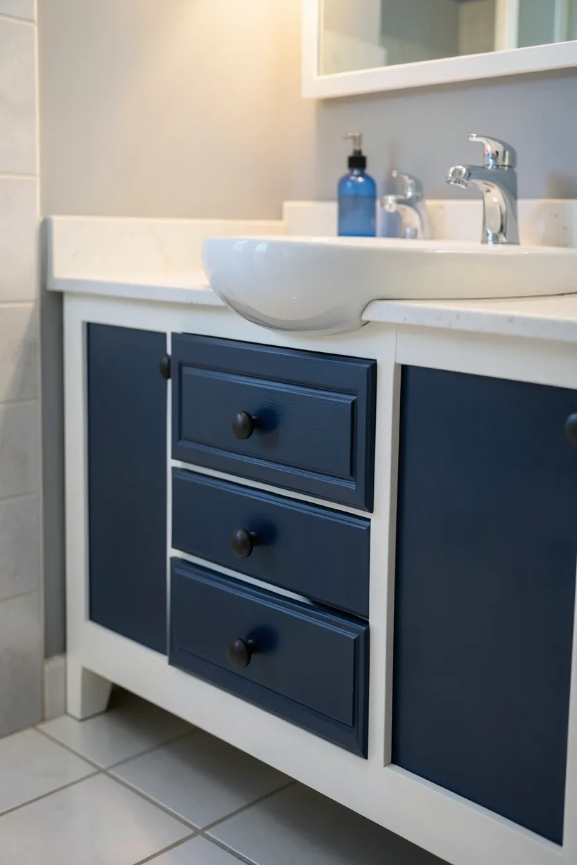 Bathroom wall covered in lush tropical plants including pothos and ferns in small wall-mounted planters near a bright window