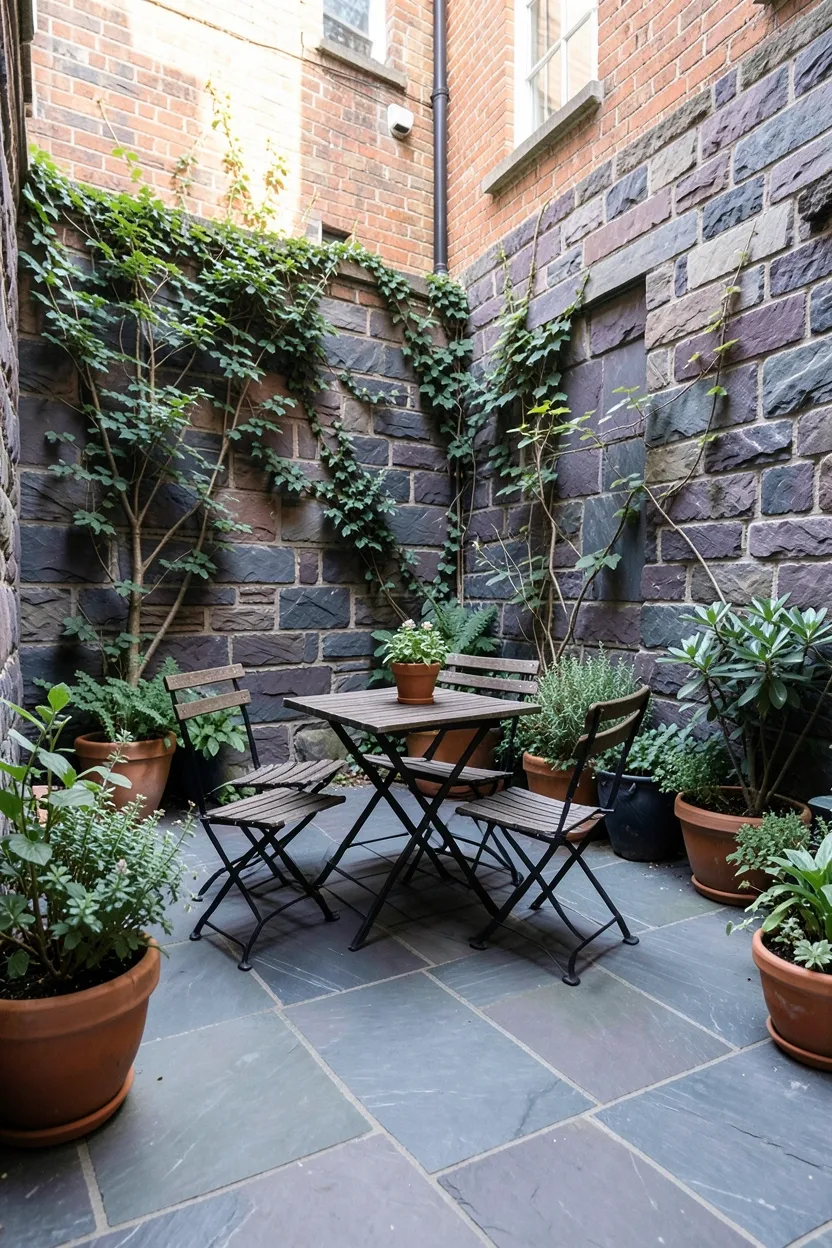 Slate Stone Patio for Small Spaces