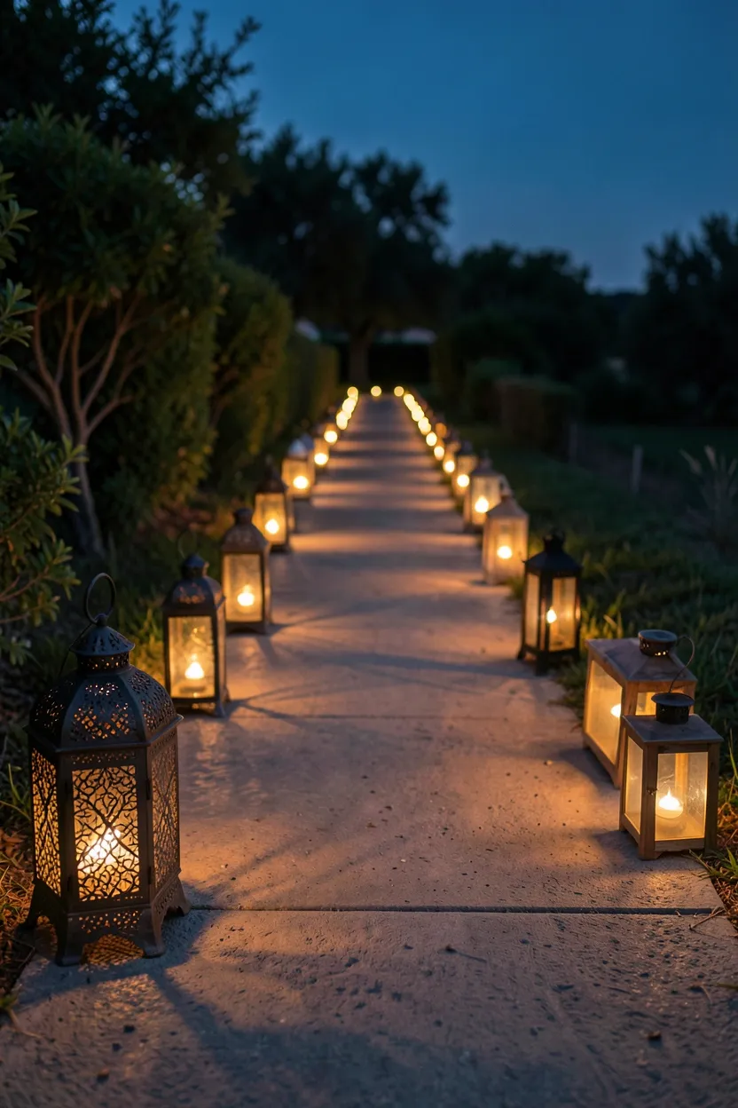 Lantern-Lined Pathway