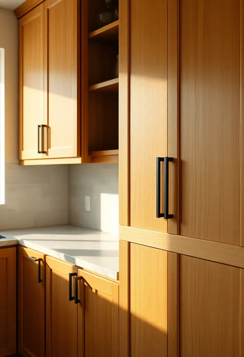 Minimal edge-pull wood hardware