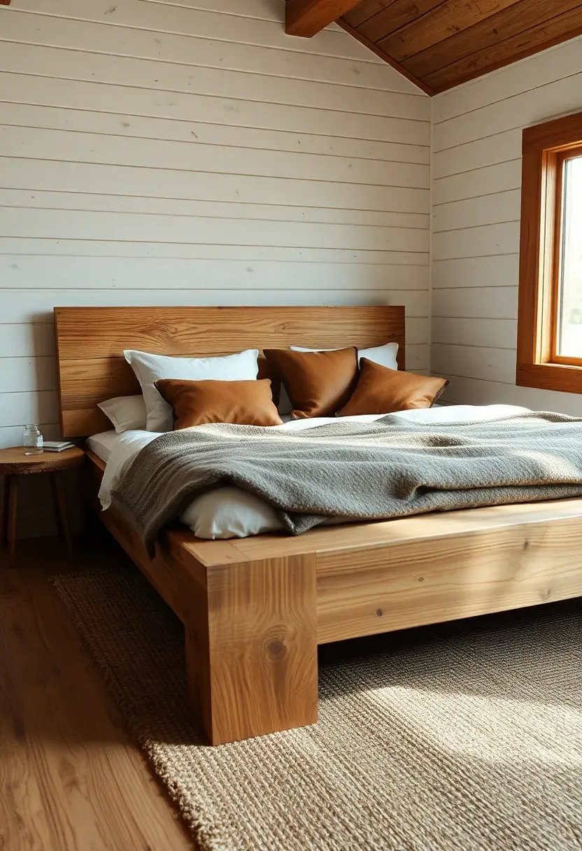 Rustic Minimalist Wood Bedroom