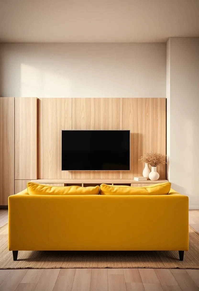 Sliding panel to conceal TV wall