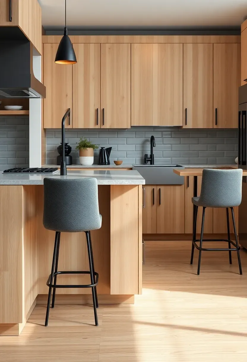 Light maple with gray tones