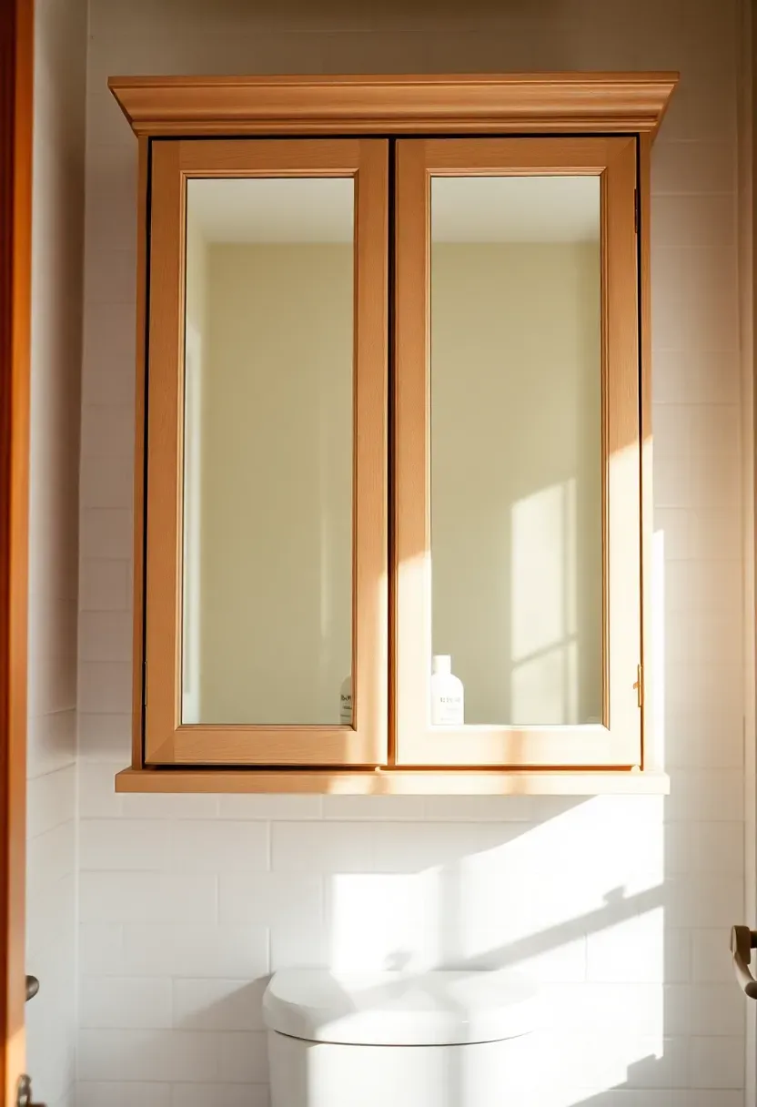 Over-toilet storage cabinet