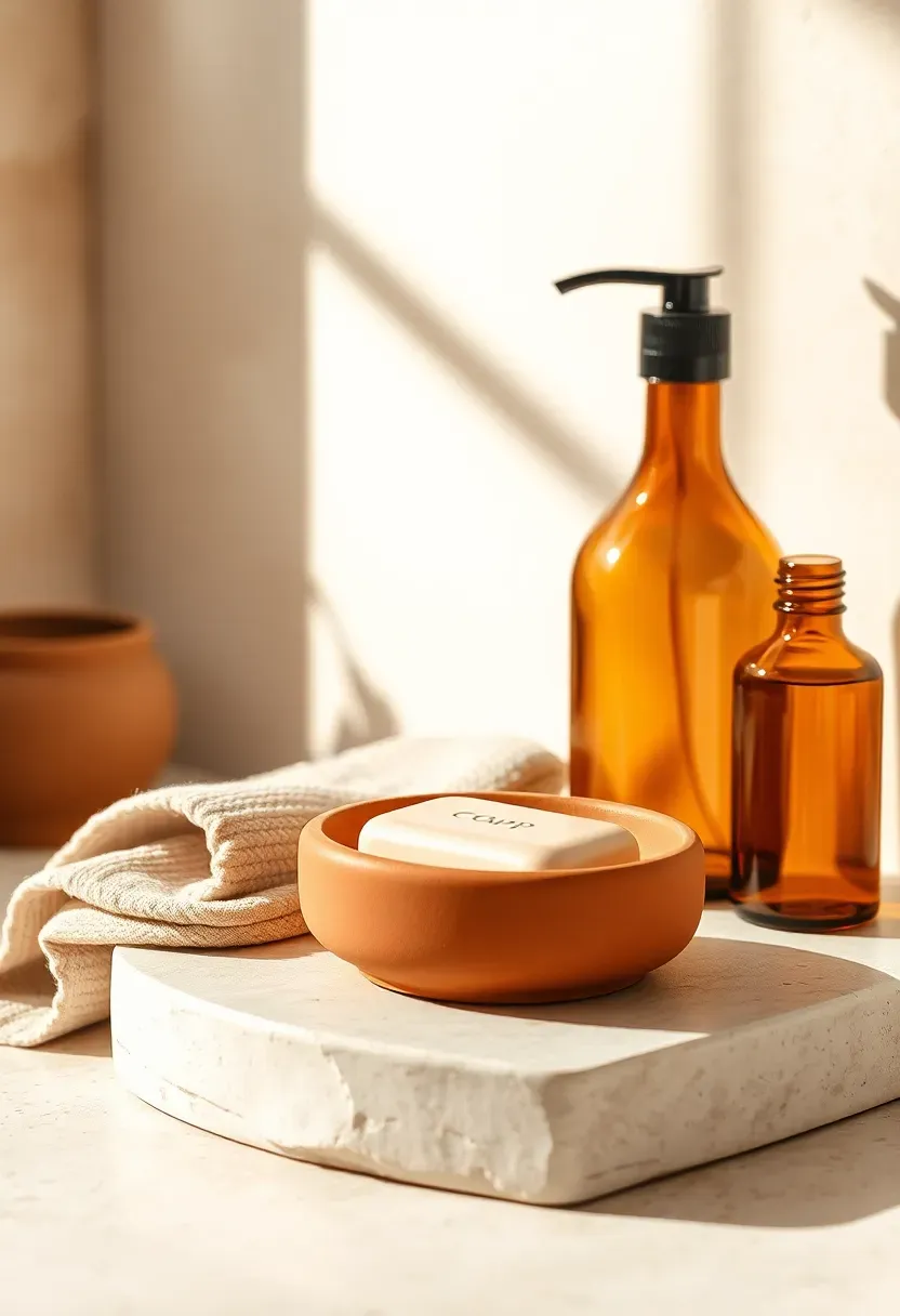 Desert terracotta and sandy tones