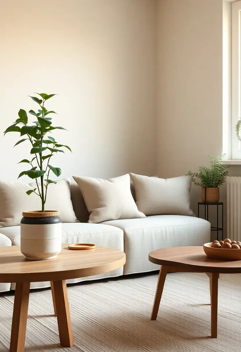 Simple plant pair with vintage planters