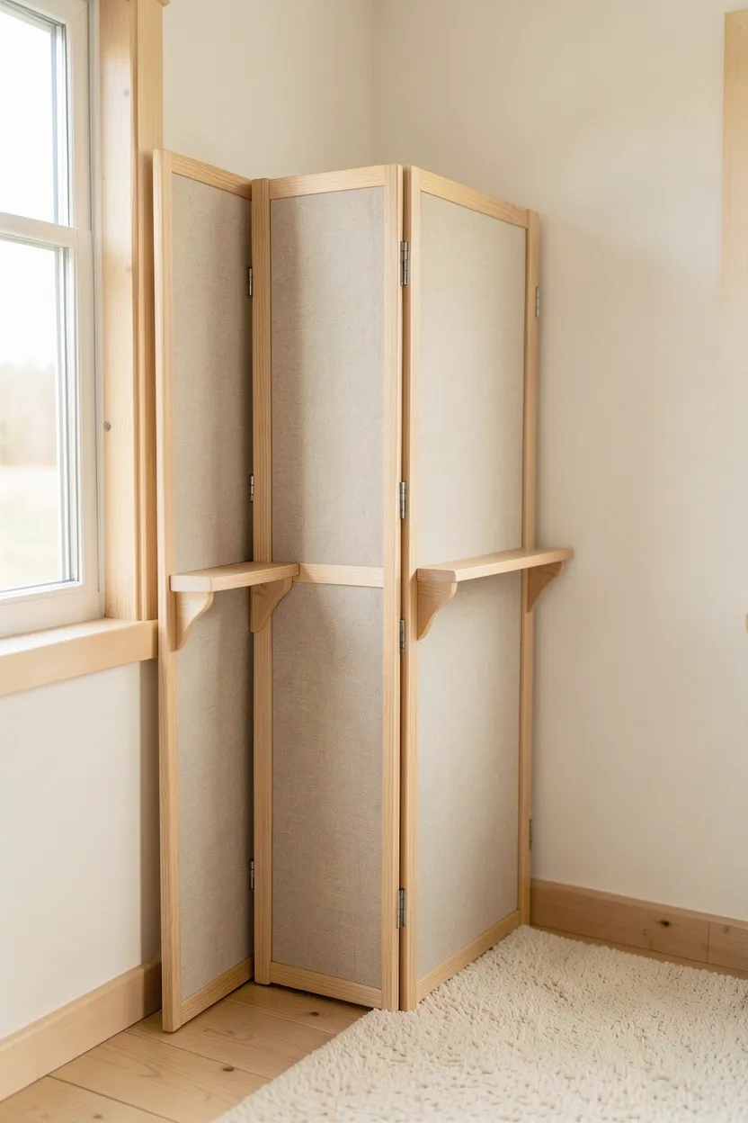 Collapsible room divider screen