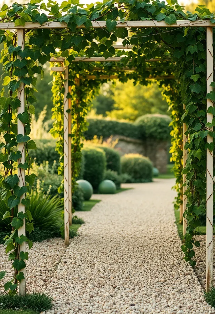 Antique iron arbor entry